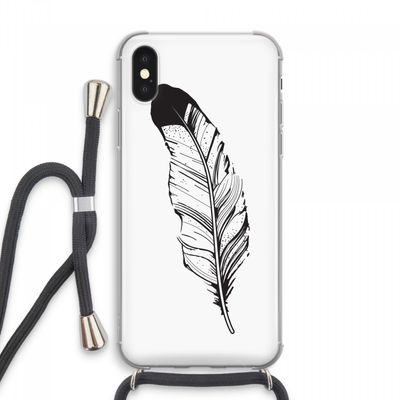 Pluim: iPhone XS Max Transparant Hoesje met koord