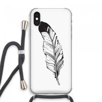 Pluim: iPhone XS Max Transparant Hoesje met koord