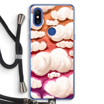 Katoen Wolken: Xiaomi Mi Mix 3 Transparant Hoesje met koord