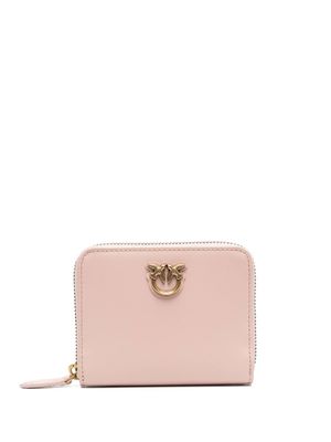 PINKO portefeuille Love Birds en cuir - Rose