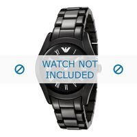 Armani horlogeband AR1402 Keramiek Zwart 18mm - thumbnail