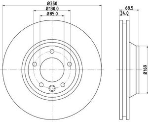 Remschijf Gecoat 54218PRO 8DD355109781