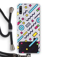 8-bit N°8: Samsung Galaxy A70 Transparant Hoesje met koord