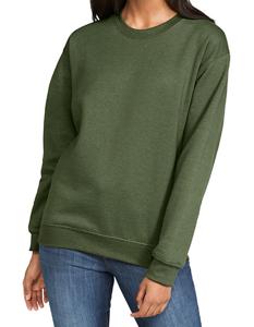 Gildan GSF000 Softstyle® Midweight Fleece Adult Crewneck Sweatshirt - Military Green - XXL