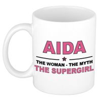 Aida The woman, The myth the supergirl cadeau koffie mok / thee beker 300 ml