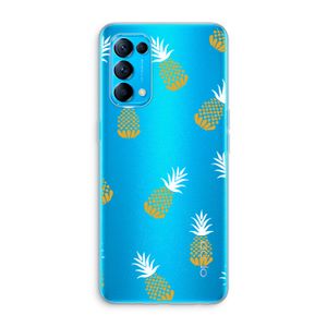 Ananasjes: Oppo Find X3 Lite Transparant Hoesje