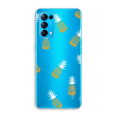 Ananasjes: Oppo Find X3 Lite Transparant Hoesje
