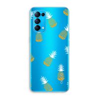Ananasjes: Oppo Find X3 Lite Transparant Hoesje