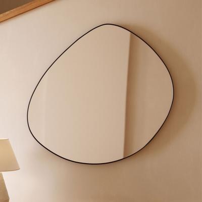 Kave Home Organische Spiegel 'Anera' 90 x 93cm, kleur Zwart