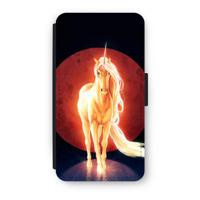Last Unicorn: iPhone XS Flip Hoesje - thumbnail