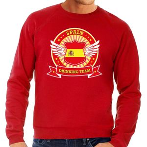 Rood Spain drinking team sweater heren