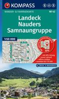 Wandelkaart 42 Landeck - Nauders - Samnaungruppe | Kompass
