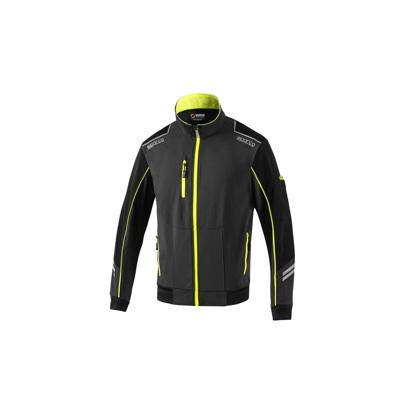 Heren Sportjas Sparco Tech TW Geel Grijs - Maat: S