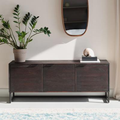 ZILT Dressoir 'Yasmijn' Teakhout, 140cm, kleur donkerbruin
