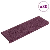 VidaXL Trapmatten 30 st 65x21x4 cm donkerpaars rechthoekige rand