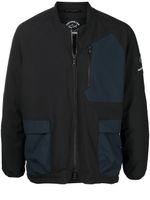 White Mountaineering veste bomber à patch logo - Noir