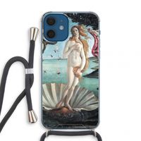 Birth Of Venus: iPhone 12 mini Transparant Hoesje met koord