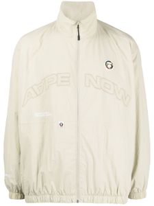 AAPE BY *A BATHING APE® veste à col montant à logo brodé - Vert