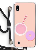 Donut: Samsung Galaxy A10 Transparant Hoesje met koord