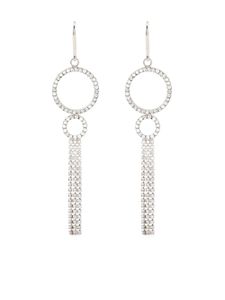 ISABEL MARANT boucles d'oreilles à ornements en cristal - Argent