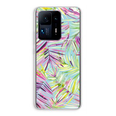 Tropical Palms Blue: Xiaomi Mi Mix 4 Transparant Hoesje