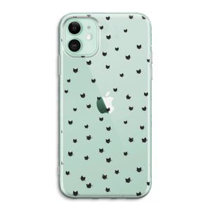Kleine kattenkopjes: iPhone 11 Transparant Hoesje