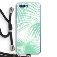 Palmbladeren: Honor 10 Transparant Hoesje met koord