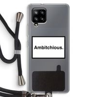 Ambitchious: Samsung Galaxy A42 5G Transparant Hoesje met koord
