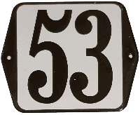 Huisnummer standaard nummer 53 - Warentuin mix