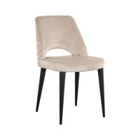 Richmond Eetkamerstoel 'Tabitha' Velvet en stof, kleur Khaki/Rose