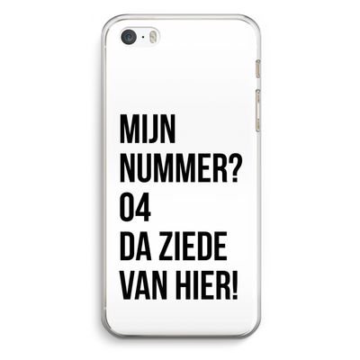 Da ziede van hier: iPhone 5 / 5S / SE Transparant Hoesje
