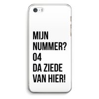 Da ziede van hier: iPhone 5 / 5S / SE Transparant Hoesje