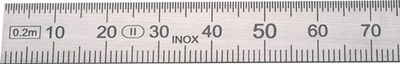 Helios Preisser Stalen liniaal | lengte 500 mm | staal buigzaam | verdeling B = mm/1/2 mm | 1 stuk - 0460228 - 0460228
