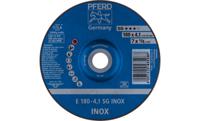 PFERD 62217432 E 180-4,1 SG INOX Afbraamschijf gebogen Diameter 180 mm Boordiameter 22.23 mm RVS 10 stuk(s)