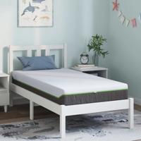 Matrassen Wit, Grijs 80 x 160 cm 100% polyester jacquard stof