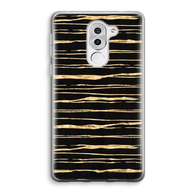 Gouden strepen: Honor 6X Transparant Hoesje