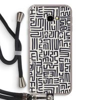 Moroccan Print: Samsung Galaxy J4 Plus Transparant Hoesje met koord