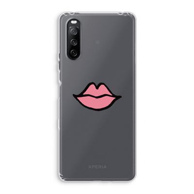 Kusje: Sony Xperia 10 III Transparant Hoesje