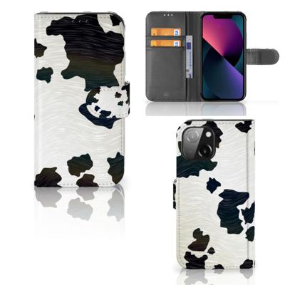 iPhone 13 Mini | Telefoonhoesje | Met pasjeshouder | Koeienvlekken