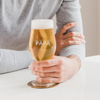 Bierglas op voet graveren