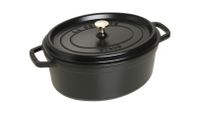 Staub Braadpan Ovaal Cocotte Zwart - ø 29 cm / 4.2 liter