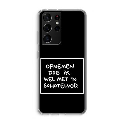 Schotelvod: Samsung Galaxy S21 Ultra Transparant Hoesje