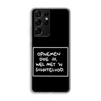 Schotelvod: Samsung Galaxy S21 Ultra Transparant Hoesje