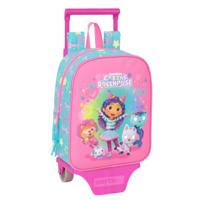 Schoolrugzak Gabby's Dollhouse Confetti Roze Turkoois 22 x 27 x 10 cm