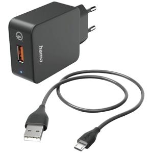 Hama 00201621 oplader voor mobiele apparatuur Smartphone, Tablet Zwart AC Snel opladen Binnen