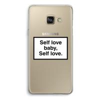 Self love: Samsung Galaxy A3 (2016) Transparant Hoesje
