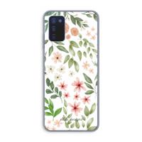 Botanical sweet flower heaven: Samsung Galaxy A03s Transparant Hoesje