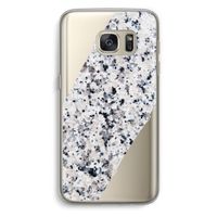 Gespikkelde marmer: Samsung Galaxy S7 Transparant Hoesje