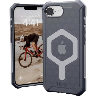 Urban Armor Gear Essential Armor Outdoor telefoonhoes Apple iPhone 16e Grijs, Transparant Inductieve lading, MagSafe compatible, Stootbestendig