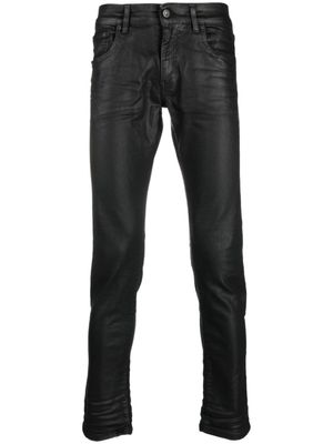 Salvatore Santoro jean slim à teinture foncée - Noir